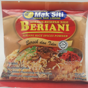 MAK SITI REMPAH BERIANI 1X100G MAK SITI REMPAH BERIANI 1X100G