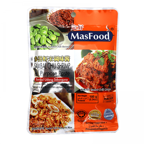 MASFOOD SAMBAL CHILI SHRIMP 1X180G