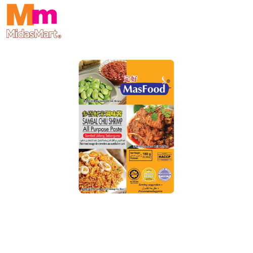 MASFOOD SAMBAL CHILI SHRIMP PASTE (180G)