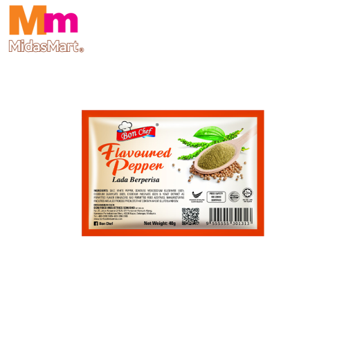 BON CHEF FLAVORED WHITE PEPPER (40G)
