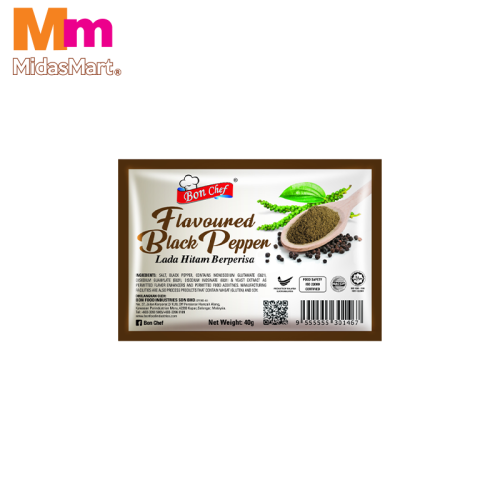 BON CHEF FLAVORED BLACK PEPPER (40G)