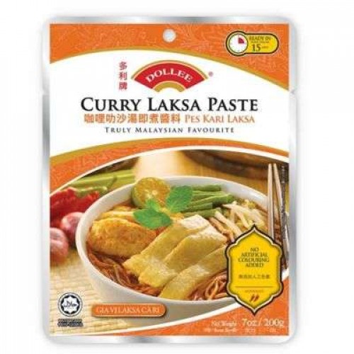 DOLLEE CURRY LAKSA PASTE 1X200G 