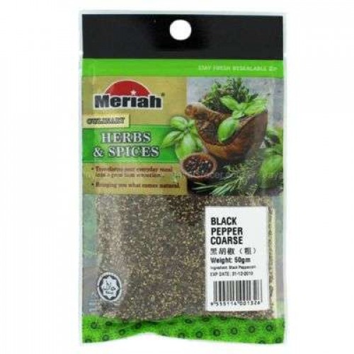 MERIAH BLACK PEPPER COARSE  1X50G 