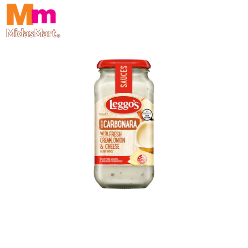 LEGGO'S CARBONARA WITH CHEESE AND ONION (490G)