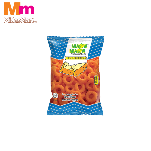 MIAOW MIAOW CHEESE RING SNACK VALUE PACK (450G)