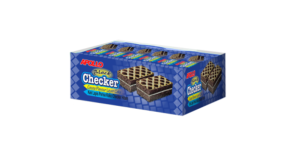 BLACK CHECKER LAYER CAKE (24 PIECES)