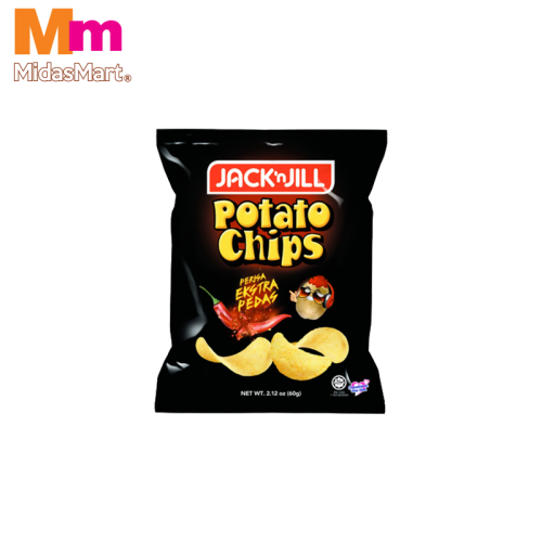 JACK 'N JILL POTATO CHIPS EXTRA HOT & SPICY (60G)