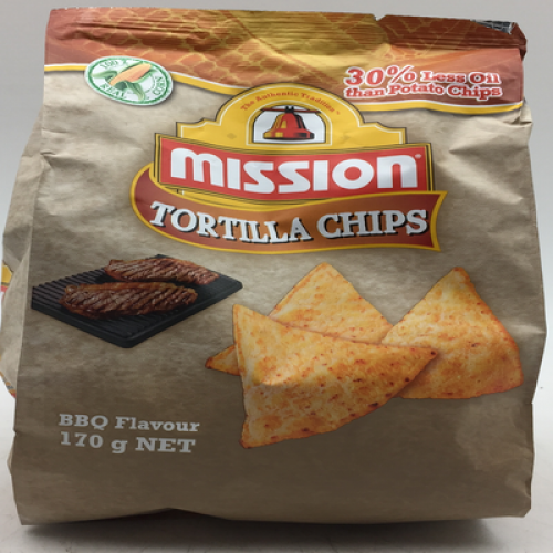 MISSION CHIPS BBQ  1X170G