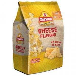 MISSION CHIPS CHEESE  1X170G MISSION CHIPS CHEESE  1X170G