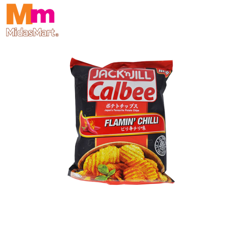 JACK 'N JILL CALBEE POTATO CHIPS FLAMING CHILLI (60G)