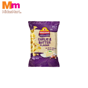 MISSION CORN CHIPS GARLIC (65G)