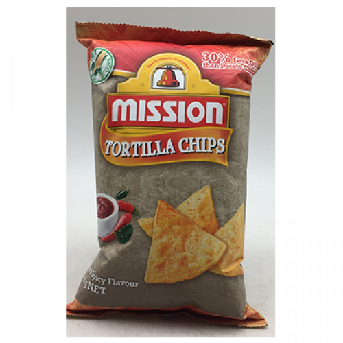 MISSION CHIPS HOT & SPICY  1X65G