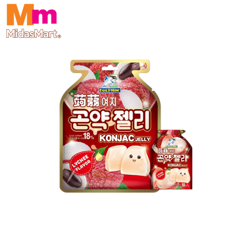 DOLPHIN KONJAC JELLY LYCHEE (300G)