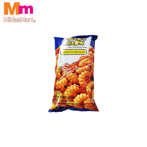 MIAOW MIAOW CUTTLEFISH FLAVORED CRACKERS (150G)
