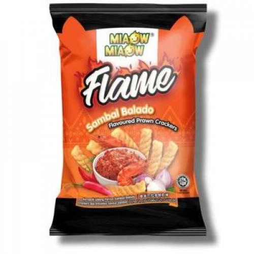 MIAOW FLAME - SAMBAL PRAWN CRACKER 1X30S