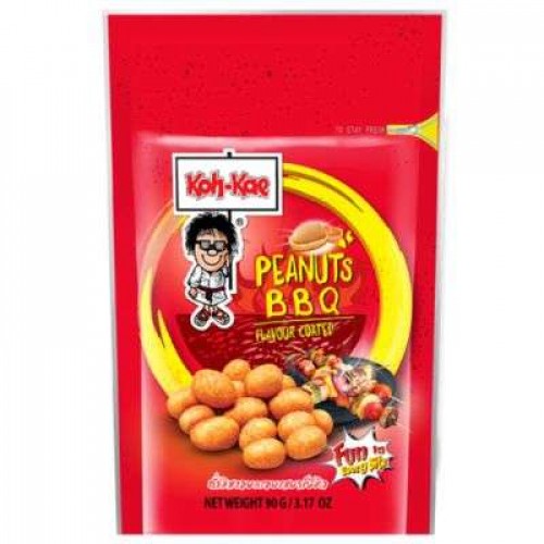 KOH-KAE PEANUTS POUCH  BBQ 1X90G