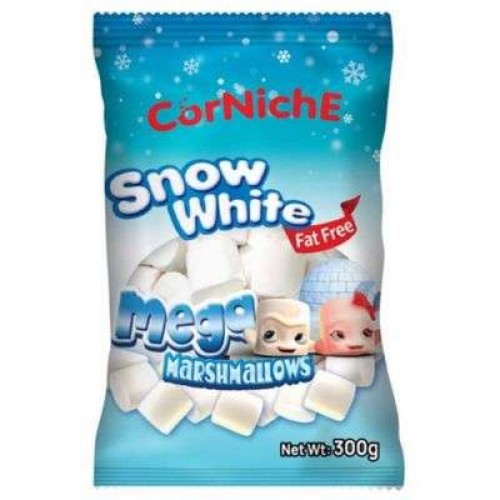 CORNICHE MARSHMALLOWS MEGA  SNOW WHITE 1X300G