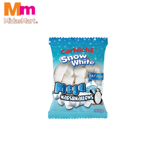 CORNICHE MEGA SNOW WHITE MARSHMALLOWS (300G)