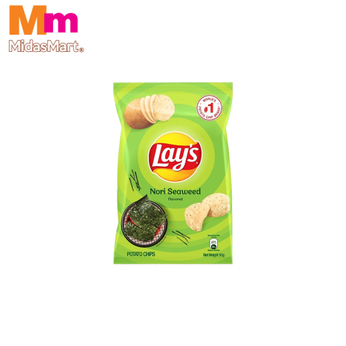 LAY'S NORI SEAWEED POTATO CHIPS (50G)