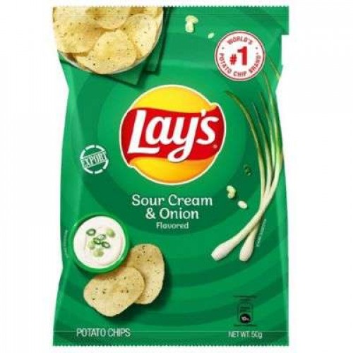 LAY'S SOUR CREAM & ONION 1X50G