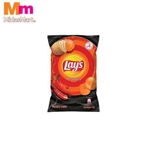 LAY'S POTATO CHIPS HOT & SPICY (170G)