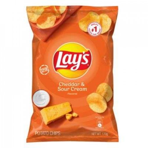 LAY'S CHEDDAR & SOUR CREAM 1X170G