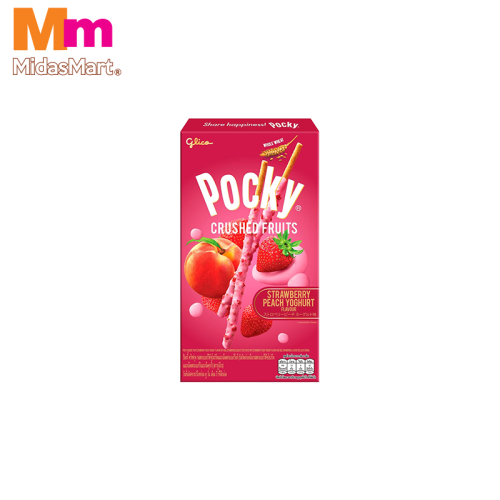 GLICO POCKY CRUSHED FRUITS STRAWBERRY YOGURT (38G)