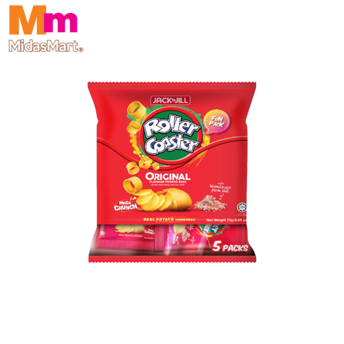 ROLLER COASTER ORIGINAL POTATO RINGS (5 X 15G)