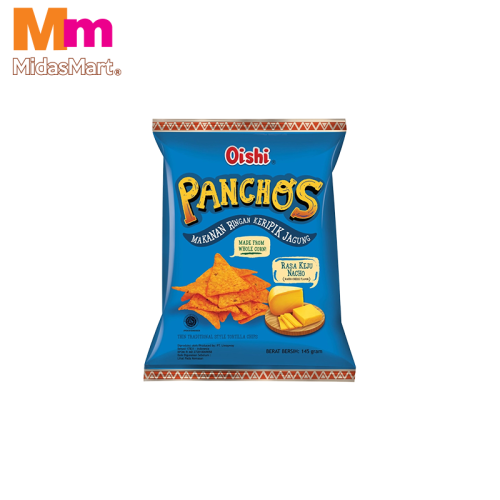 OISHI PANCHOS CORN CHIPS CHEESE FLAVOR (145G)