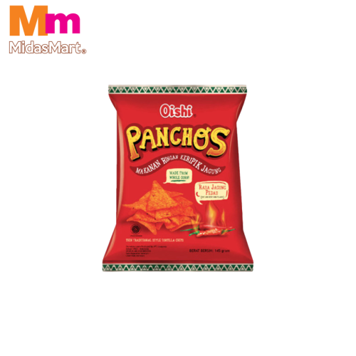 OISHI PANCHOS CORN CHIPS SPICY FLAVOR (145G)