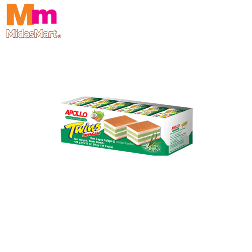 APOLLO LAYER CAKE COCONUT & PANDAN (24 PIECES)