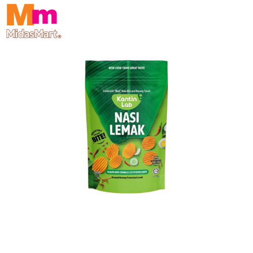 KANTIN LAB POTATO CHIPS NASI LEMAK MALAYSIAN COCONUT RICE (80G)