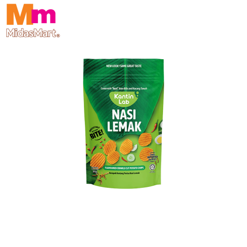 KANTIN LAB POTATO CHIPS NASI LEMAK MALAYSIAN COCONUT RICE (35G)