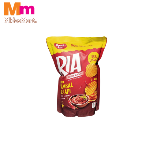 RIA POTATO CHIPS SPICY SAMBAL FLAVOR (100G)