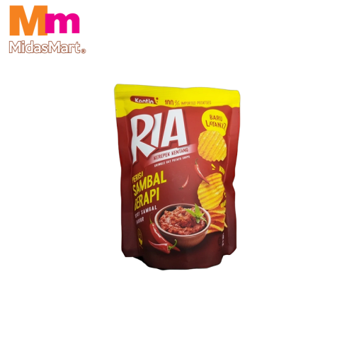RIA POTATO CHIPS SPICY SAMBAL FLAVOR (50G)