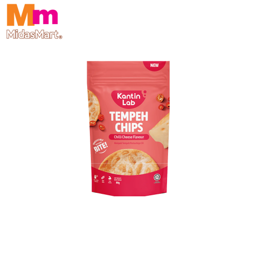 KANTIN LAB TEMPEH CHIPS CHILI CHEESE (80G)