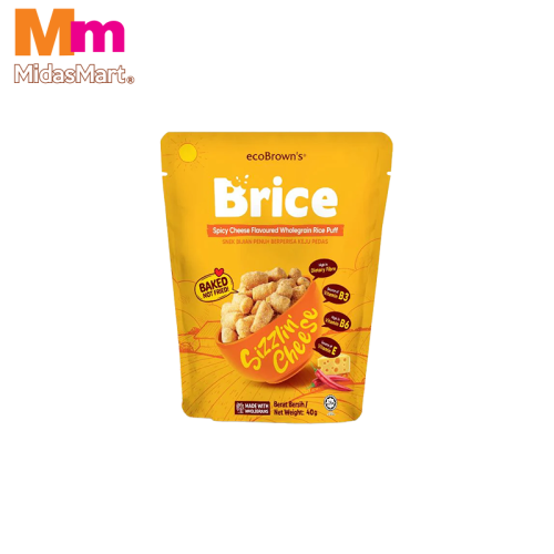 ECOBROWN'S BROWN RICE CRISPS SPICY CHEESE FLAVOR (40G)