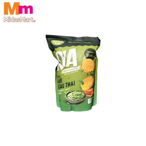 RIA POTATO CHIPS THAI GREEN CURRY FLAVOR (50G)