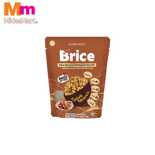 ECOBROWN'S BROWN RICE CRISPS SATAY FLAVOR (40G)