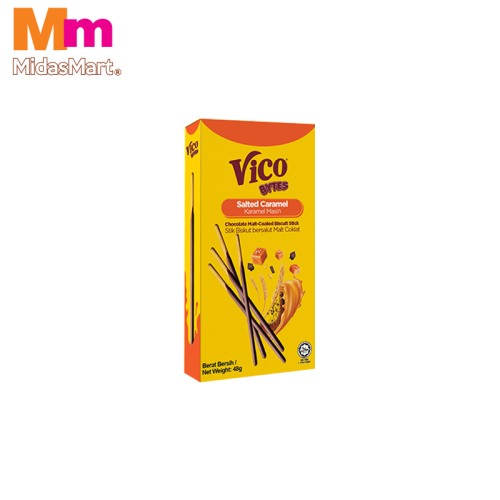 VICO BYTES MALT CHOCOLATE STICK SALTED CARAMEL (48G)