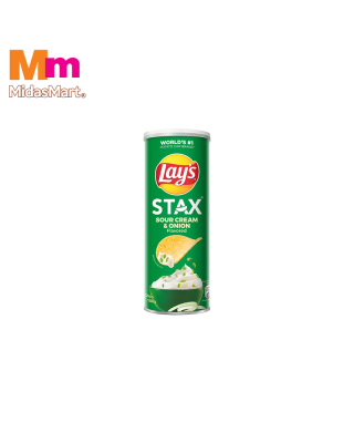 LAY'S STAX POTATO CRISPS - SOUR CREAM & ONION (100
