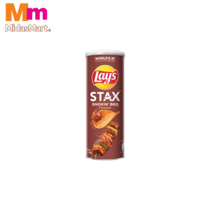 LAY'S STAX POTATO CRISPS SMOKIN' BBQ (100G)