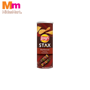 LAY'S STAX POTATO CRISPS - SMOKIN' BBQ (100G)