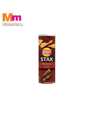 LAY'S STAX POTATO CRISPS - SMOKIN' BBQ (100G)