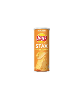 LAY'S STAX POTATO CRISPS - EXTRA CHEESE (100G)