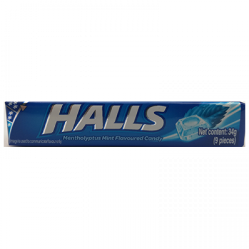 HALLS STICK CANDY-MENTHOLYPTUS 1X34G