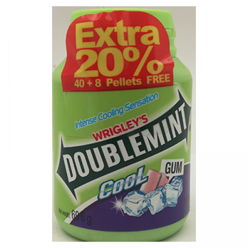 DOUBLEMINT BLACKCURRANT COOL BOTTLE 1X58G