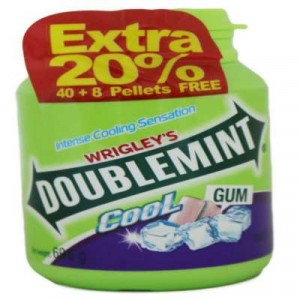 DOUBLEMINT BLACKCURRANT COOL BOTTLE 1X58G