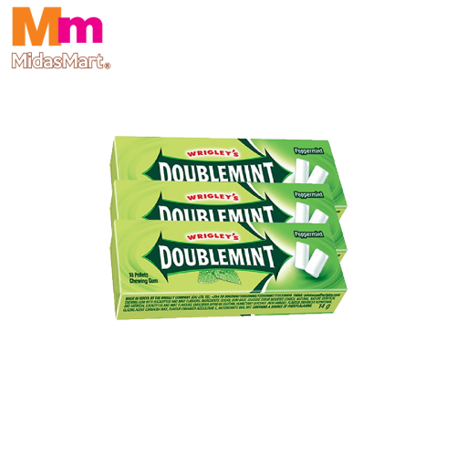 WRIGLEY'S DOUBLEMINT CHEWING GUM PELLET MULTIPACK (3 X 14.6G)