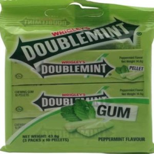 DOUBLEMINT CHEWING GUM PELLET 1X3X14.6G